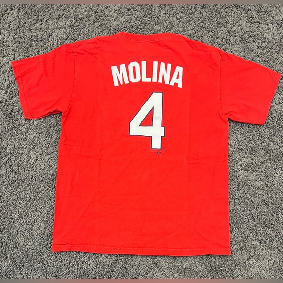 St. Louis Cardinals Yadier Molina Bundle MLB Men’s Large Shirt Baseball & Cards! - Picture 4 of 6